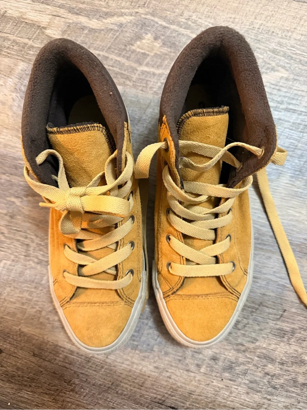 Converse Kids' Mustard Yellow High-Top Sneakers